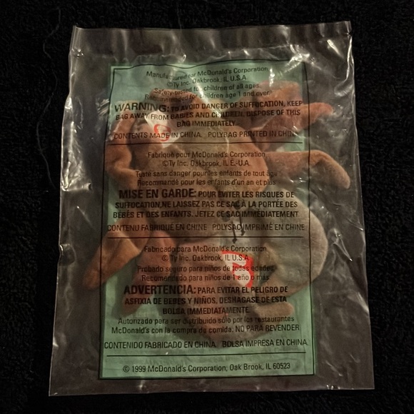 McDonald’s 1999 Ty Claude The Crab - Picture 2 of 4